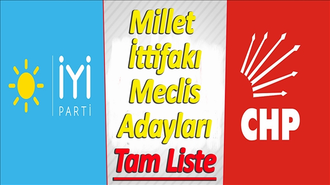 Millet İttifakı Meclis Adayları Listesi