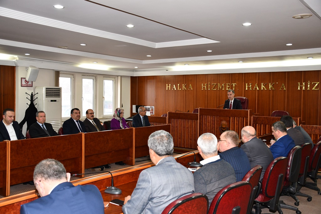 Taban, daire müdürleriyle bir araya geldi