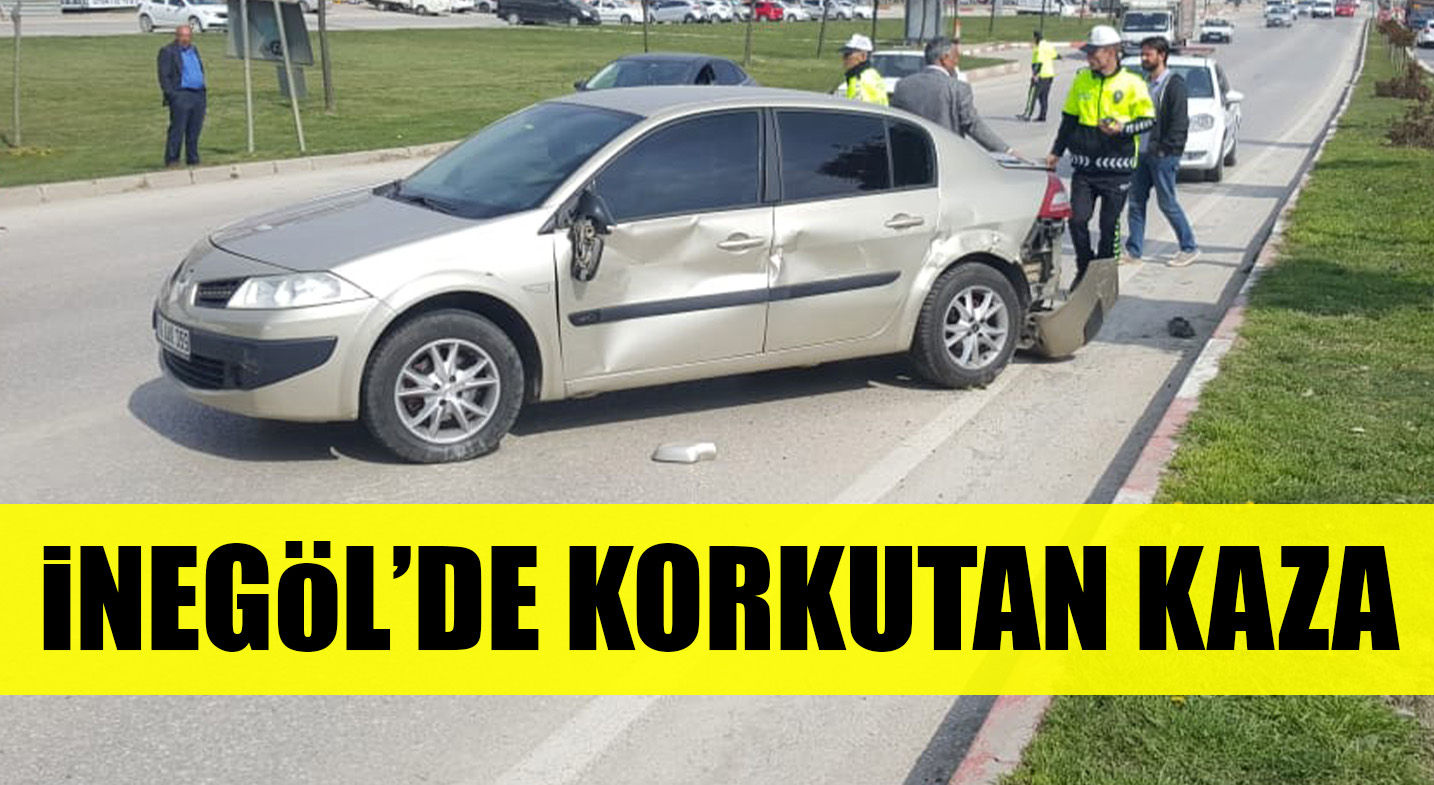 İnegöl’de Korkutan Kaza