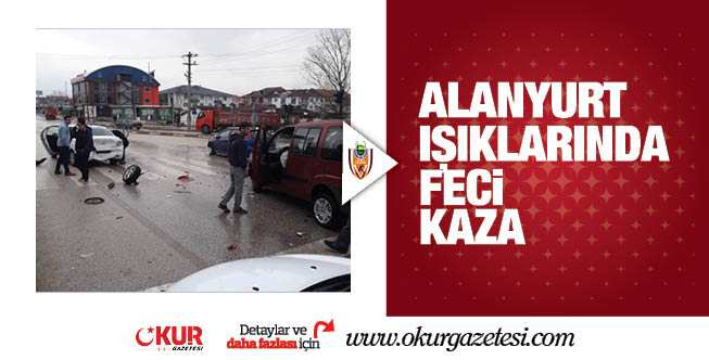 Alanyurt yolunda feci kaza
