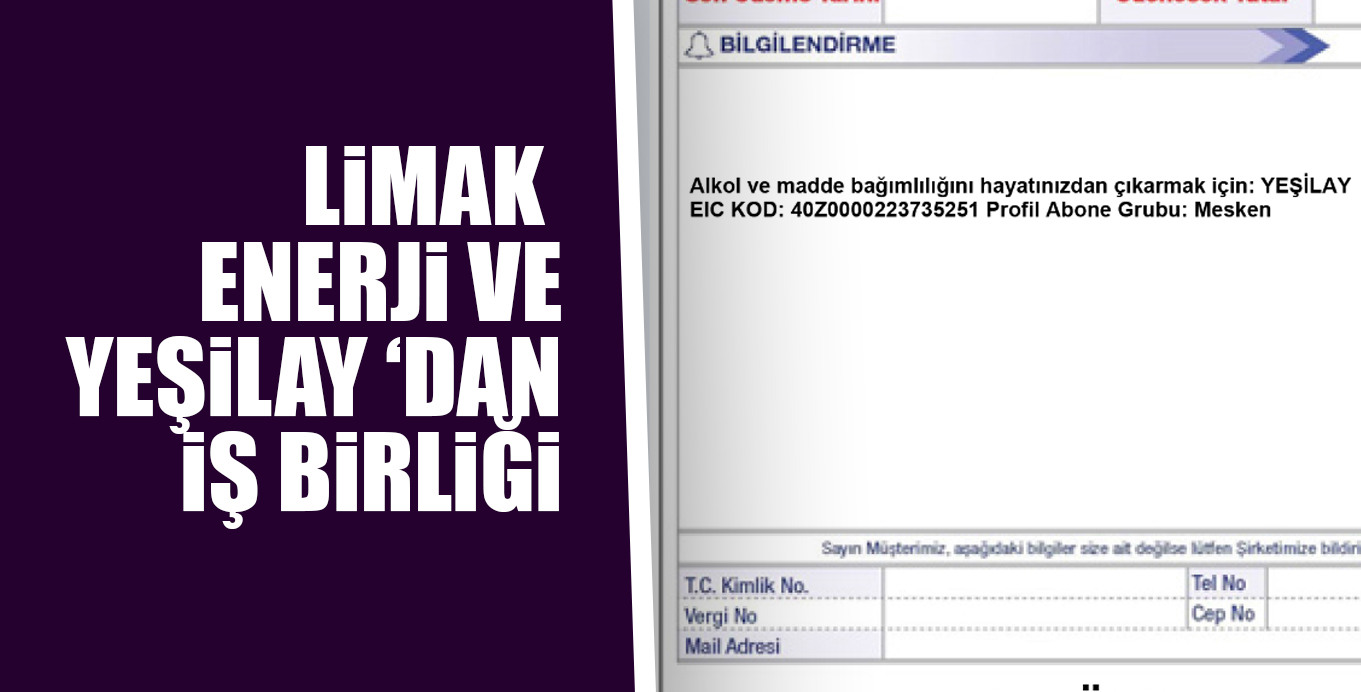 LiMAK ENERJi VE YEŞiLAY iŞ BiRLiĞi