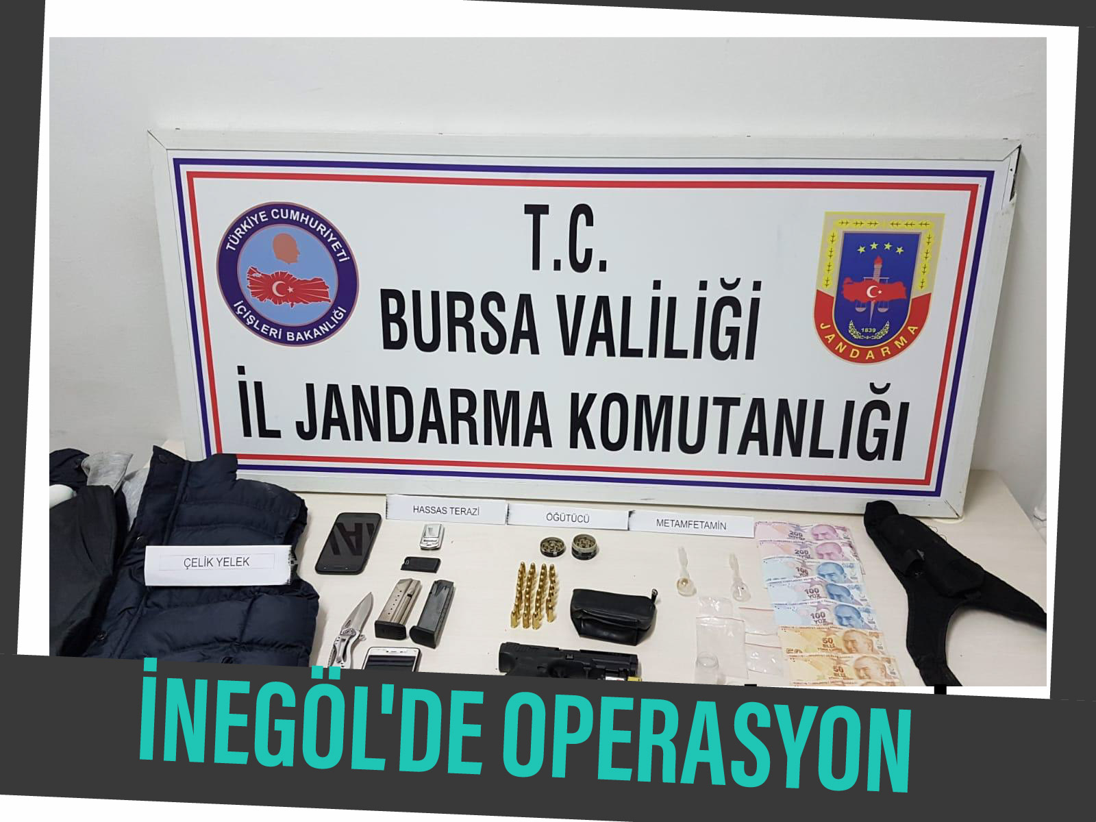 İnegölde operasyon