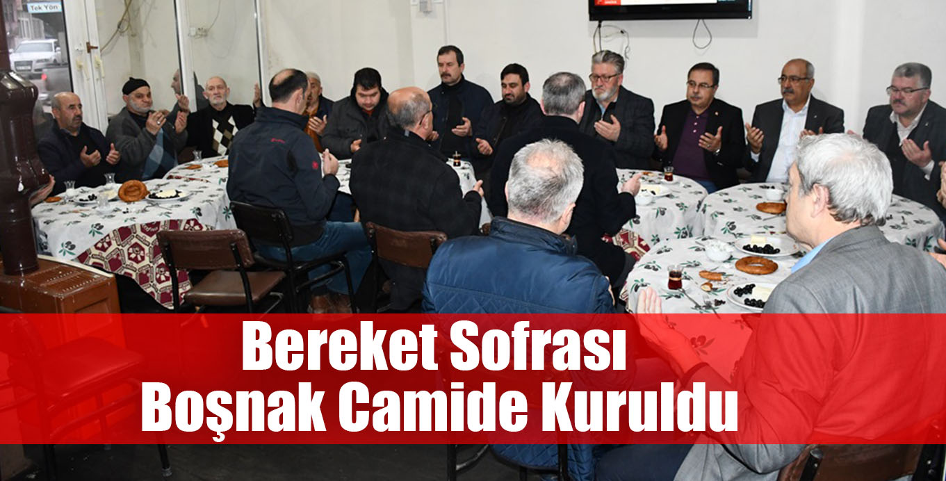 Bereket Sofrası Boşnak Camide Kuruldu