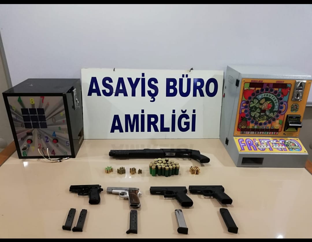 Emniyetten kumar ve silah operasyonu