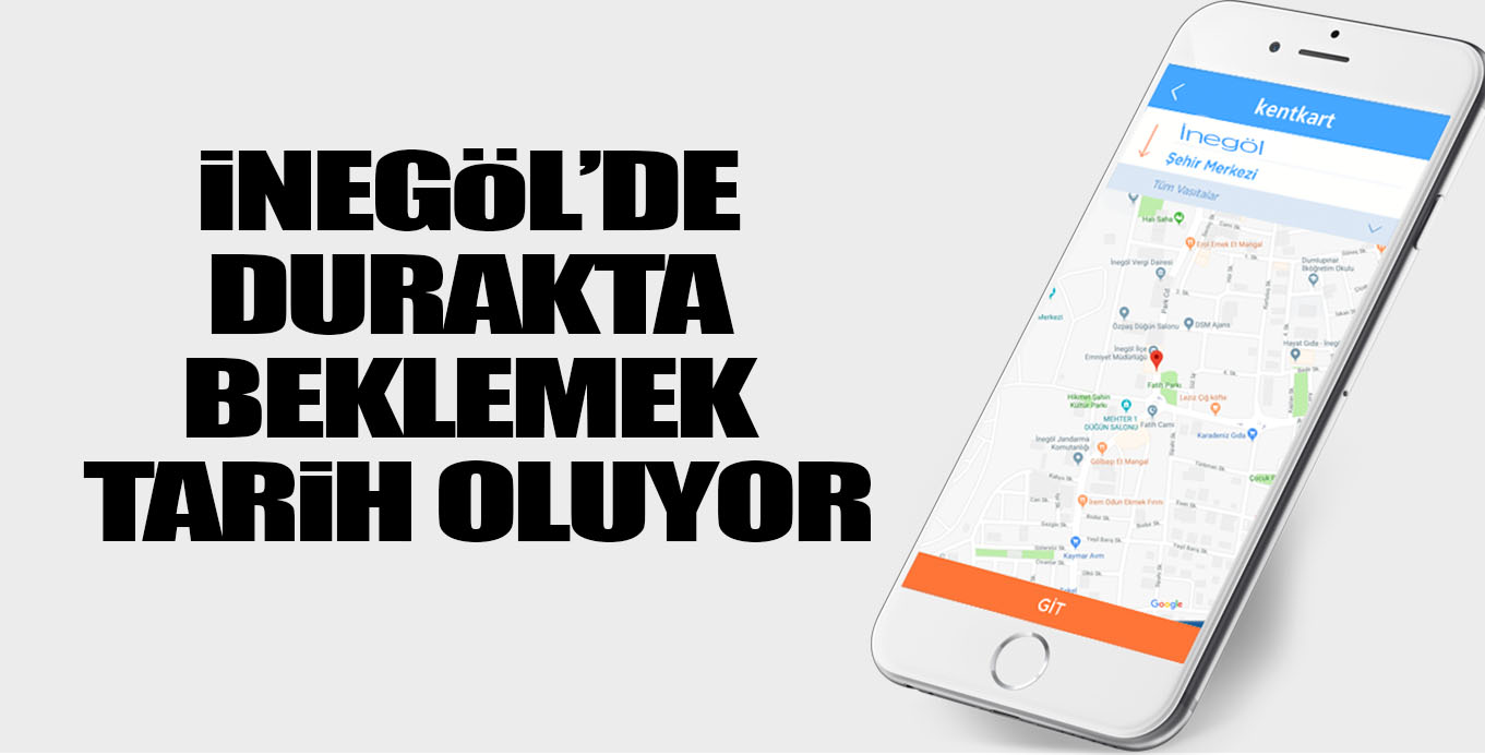 iNEGöL’DE AKILLI ULAŞIM DURAKTA BEKLEMEK TARiH OLUYOR