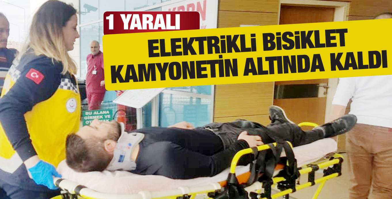 Elektrikli bisiklet sürücüsü yaralandı