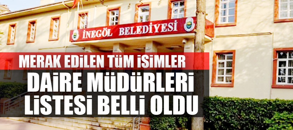 DAiRE MüDüRLERi LiSTESi