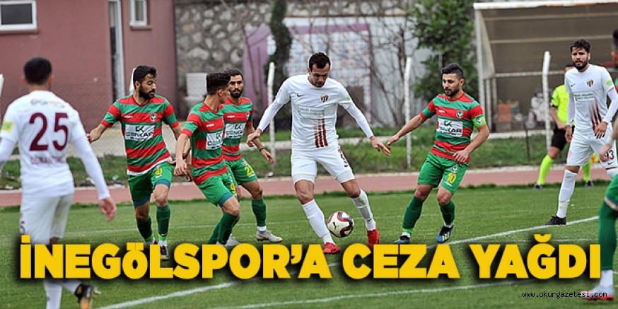 İNEGöLSPOR’A CEZA YAĞDI