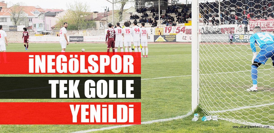 İNEGöLSPOR TEK GOLLE YENİLDİ