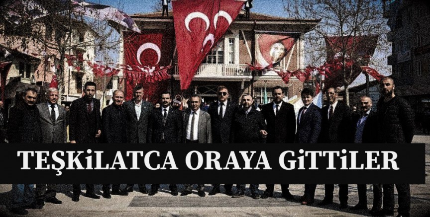 Teşkilatça katıldılar