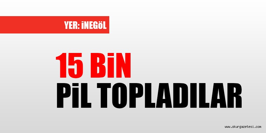 15 BiN PiL TOPLADILAR