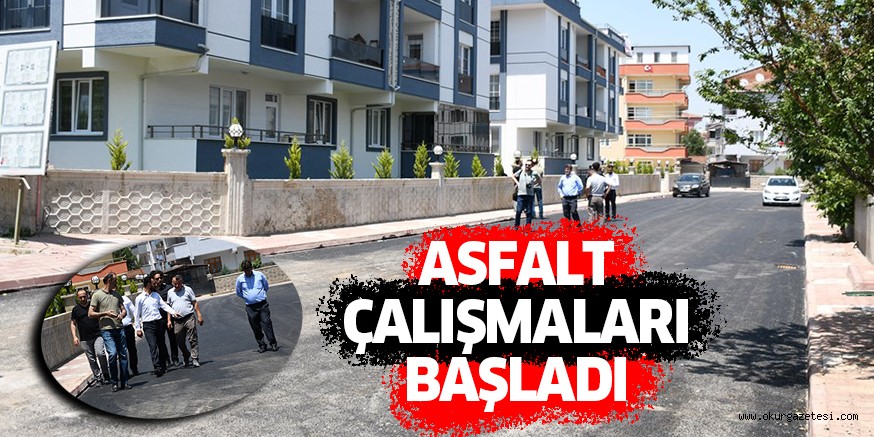 ASFALT ÇALIŞMALARI BAŞLADI