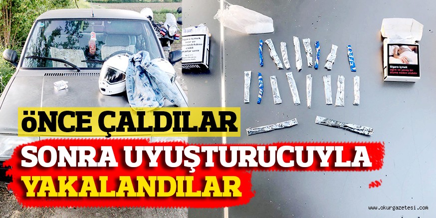 ÇALINTI ARAÇTAN UYUŞTURUCU ÇIKTI