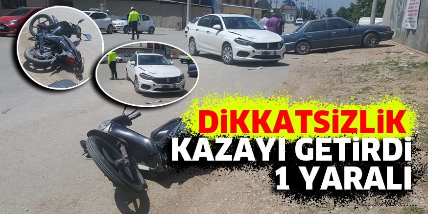 DiKKATSiZLiK KAZAYI GETiRDi, 1 YARALI