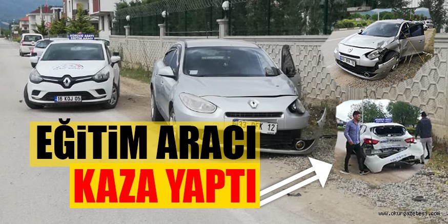 EĞiTiM ARACI KAZA YAPTI