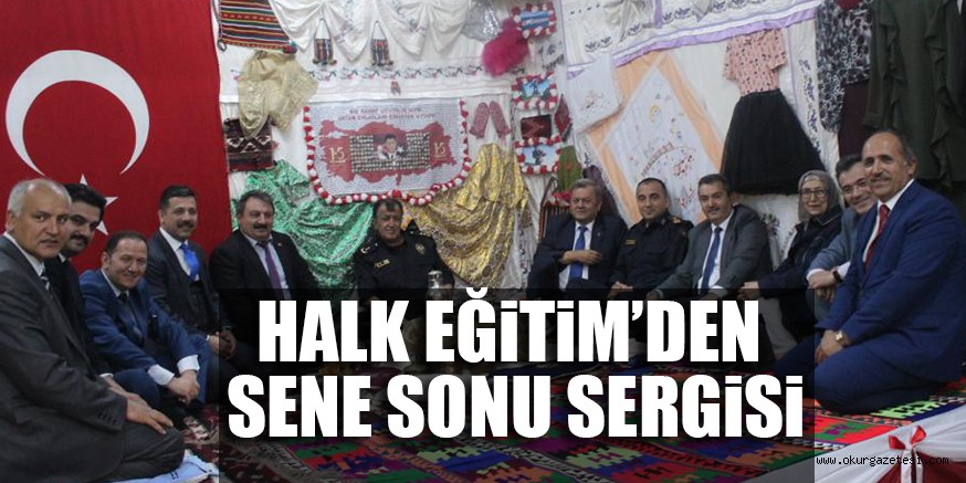 HALK EĞiTiM’DEN SENE SONU SERGiSi