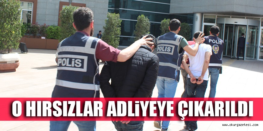 O HIRSIZLAR ADLiYEYE ÇIKARILDI