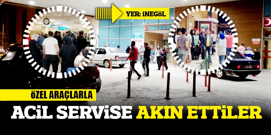 SOLUĞU ACİL SERVİSTE ALDILAR