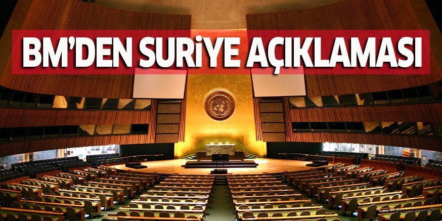 BM’DEN SURiYE AÇIKLAMASI
