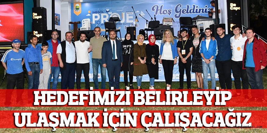 HEDEFİMİZİ BELİRLEYİP ULAŞMAK İÇİN ÇALIŞACAĞIZ