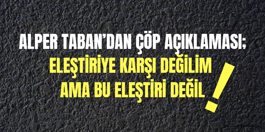 TABAN’DAN AÇIKLAMA