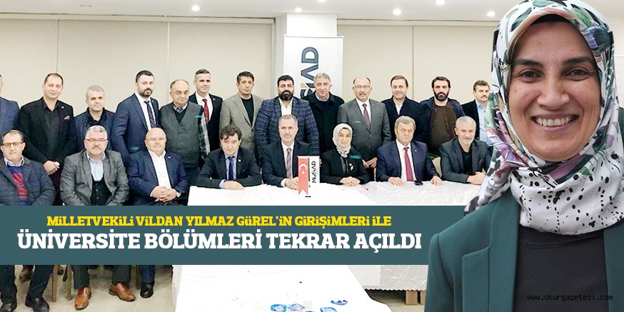 ÜNİVERSİTE BÖLÜMLERİ TEKRAR AÇILDI