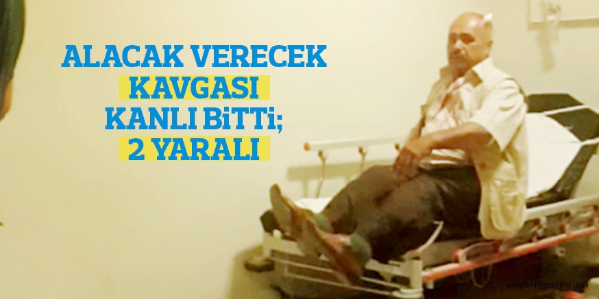 ALACAK VERECEK KAVGASI KANLI BiTTi; 2 YARALI