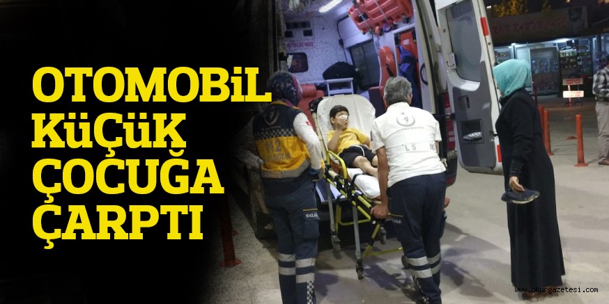 BİSİKLETE BİNEN ÇOCUK OTOMOBİLE ÇARPTI