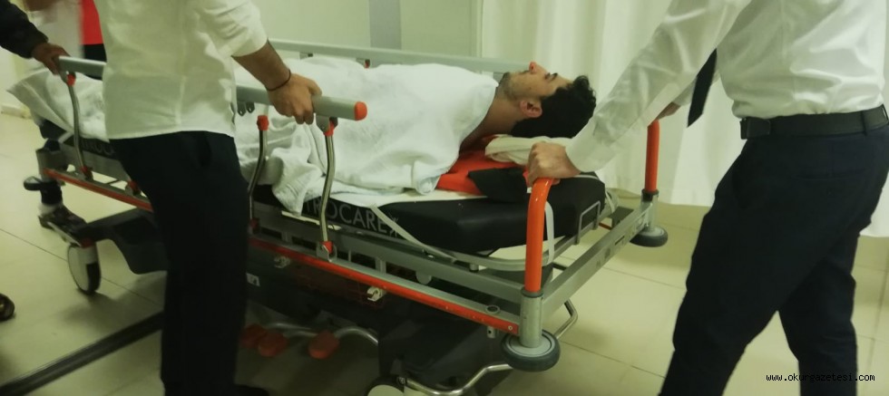 OTOMOBİL BİSİKLETE ÇARPTI;  1 KİŞİ AĞIR YARALANDI