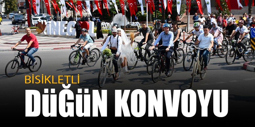 BİSİKLETLİ DÜĞÜN KONVOYU