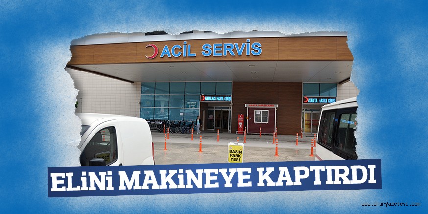 ELiNi MAKiNEYE KAPTIRDI