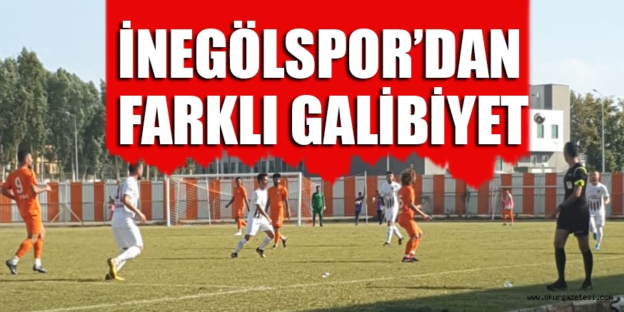 İNEGÖLSPOR’DAN FARKLI GALİBİYET