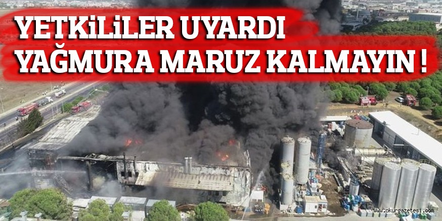 YETKiLiLER UYARDI YAĞMURA MARUZ KALMAYIN !