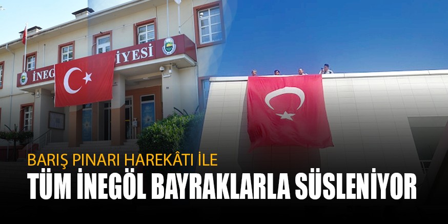 BAYRAKLARLA SÜSLENİYOR