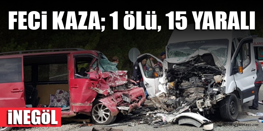 FECi KAZA; 1 öLü, 15 YARALI