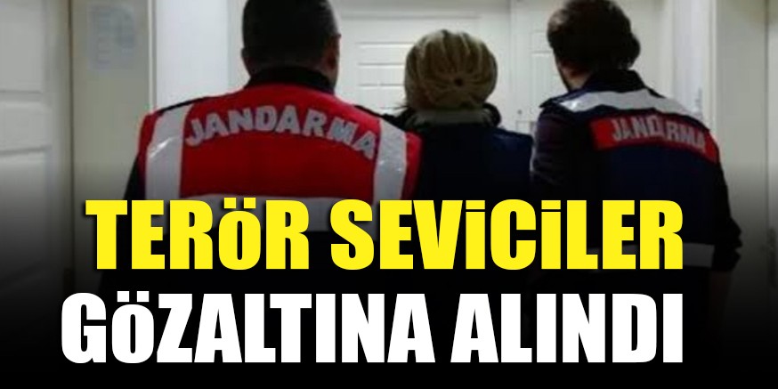 TERÖR SEVİCİLER GÖZALTINA ALINDI