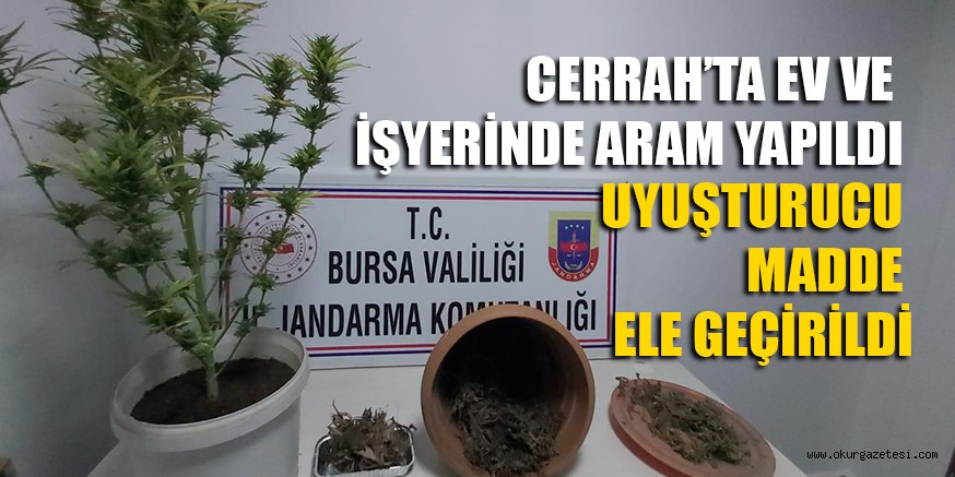 UYUŞTURUCU MADDE ELE GEÇİRİLDİ