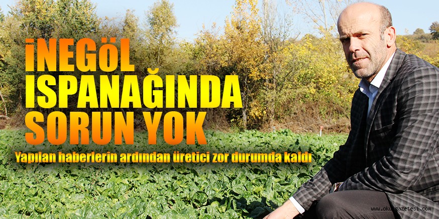İNEGÖL ISPANAĞINDA  SORUN YOK