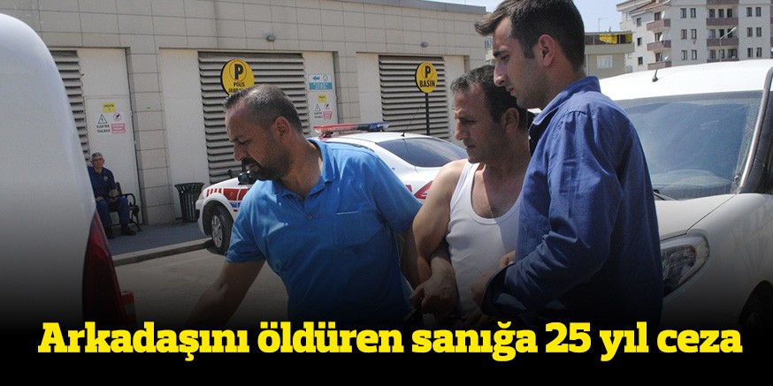 Arkadaşını öldüren sanığa 25 yıl ceza