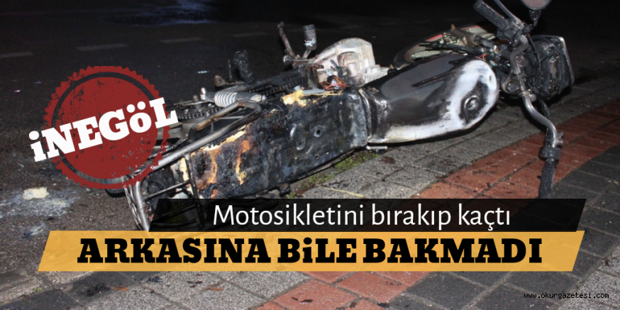 ARKASINA BAKMADAN KAÇTI