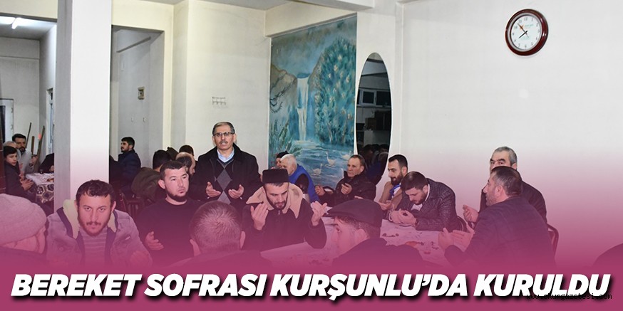 BEREKET SOFRASI KURŞUNLU’DA KURULDU