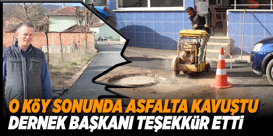 DERNEK BAŞKANI TEŞEKKÜR ETTİ