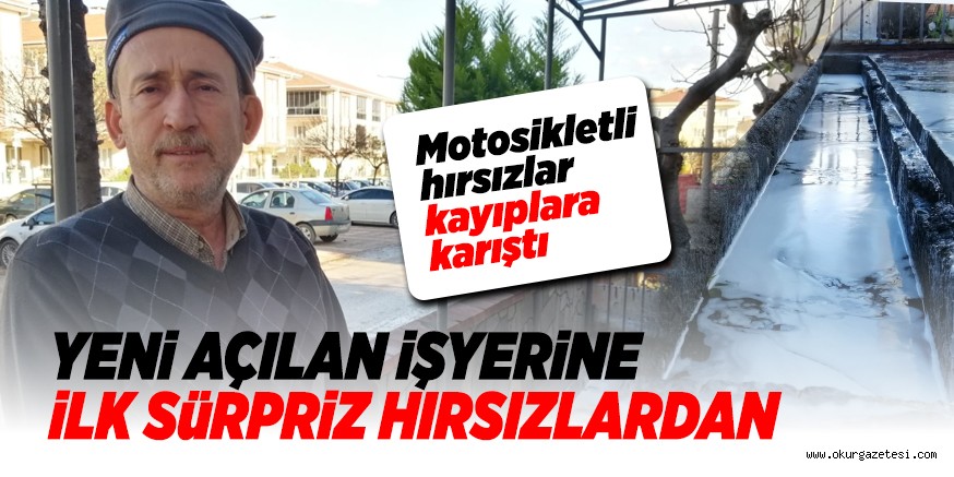 iLK SüRPRiZ HIRSIZLARDAN