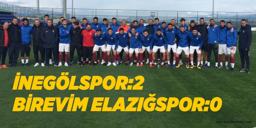 İNEGÖLSPOR:2 BİREVİM ELAZIĞSPOR:0