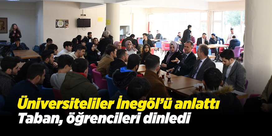 Öğrencileri dinledi