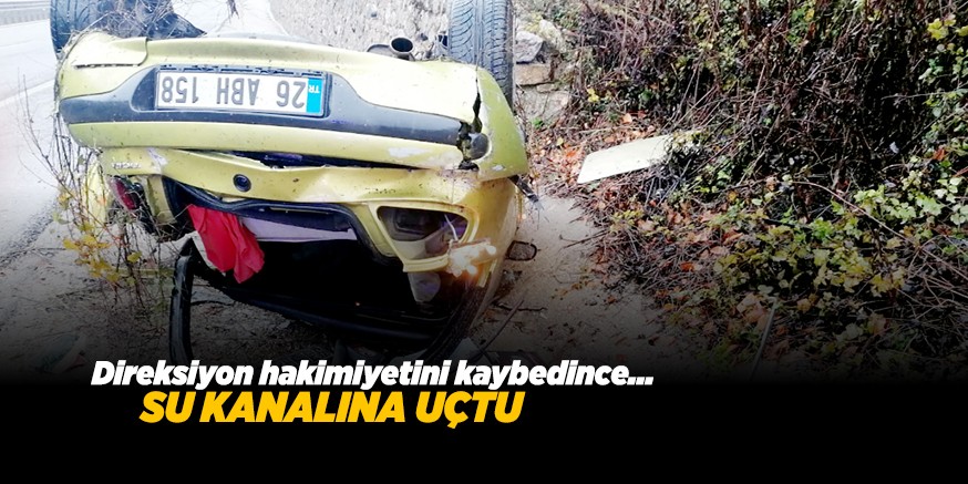 SU KANALINA DÜŞTÜ