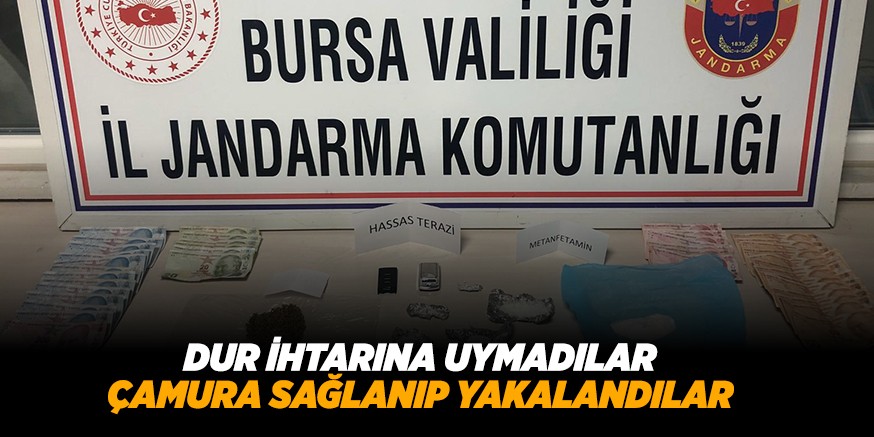 ÇAMURA SAĞLANIP YAKALANDILAR
