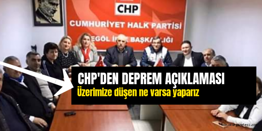 CHP’DEN AÇIKLAMA