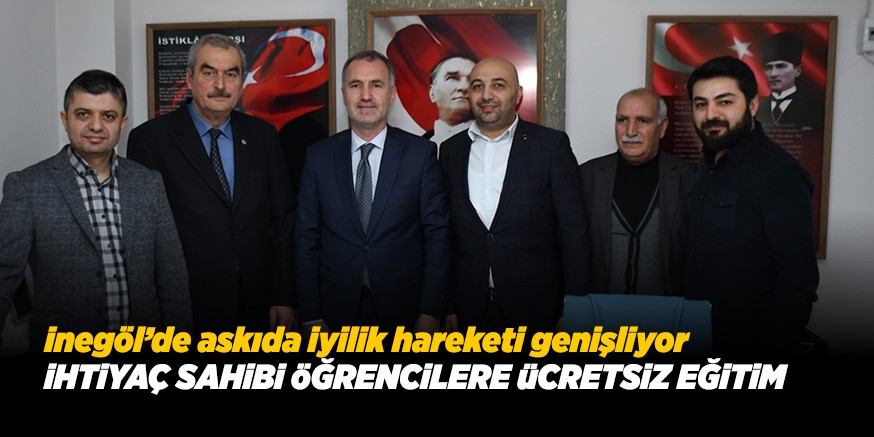 iHTiYAÇ SAHiBi öĞRENCiLERE  üCRETSiZ EĞiTiM VERiLiYOR