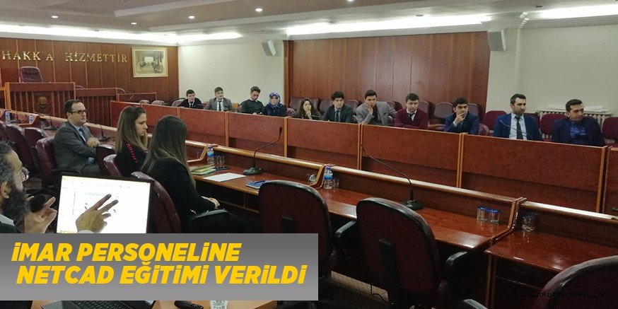 iMAR PERSONELiNE NETCAD EĞiTiMi VERiLDi